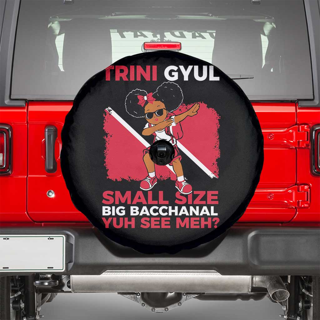 Trini Gyul Spare Tire Cover Funny Trinidadian Girl Afro Island Girls Caribbean - Wonder Print Shop