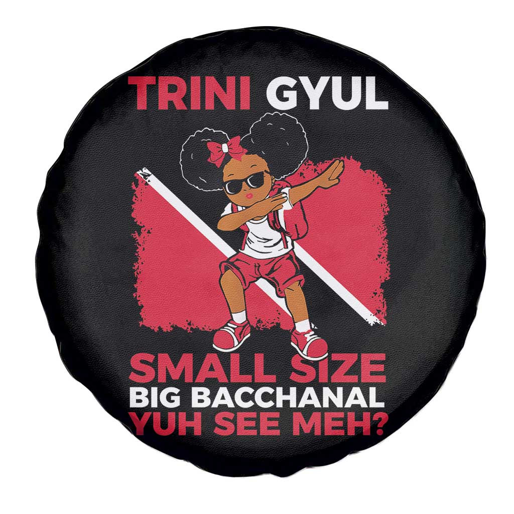 Trini Gyul Spare Tire Cover Funny Trinidadian Girl Afro Island Girls Caribbean - Wonder Print Shop