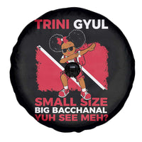 Trini Gyul Spare Tire Cover Funny Trinidadian Girl Afro Island Girls Caribbean - Wonder Print Shop