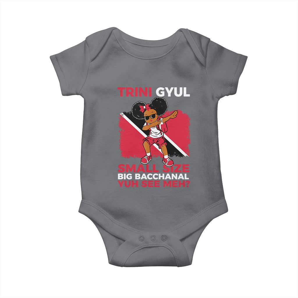 Trini Gyul Baby Onesie Funny Trinidadian Girl Afro Island Girls Caribbean - Wonder Print Shop