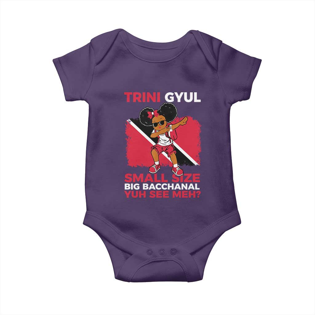 Trini Gyul Baby Onesie Funny Trinidadian Girl Afro Island Girls Caribbean - Wonder Print Shop