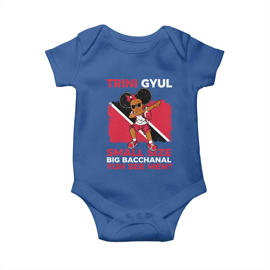 Trini Gyul Baby Onesie Funny Trinidadian Girl Afro Island Girls Caribbean - Wonder Print Shop