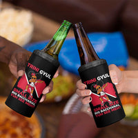 Trini Gyul 4 in 1 Can Cooler Tumbler Funny Trinidadian Girl Afro Island Girls Caribbean - Wonder Print Shop