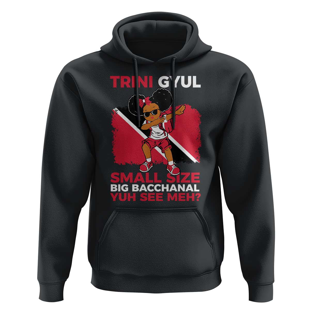 Trini Gyul Hoodie Funny Trinidadian Girl Afro Island Girls Caribbean - Wonder Print Shop