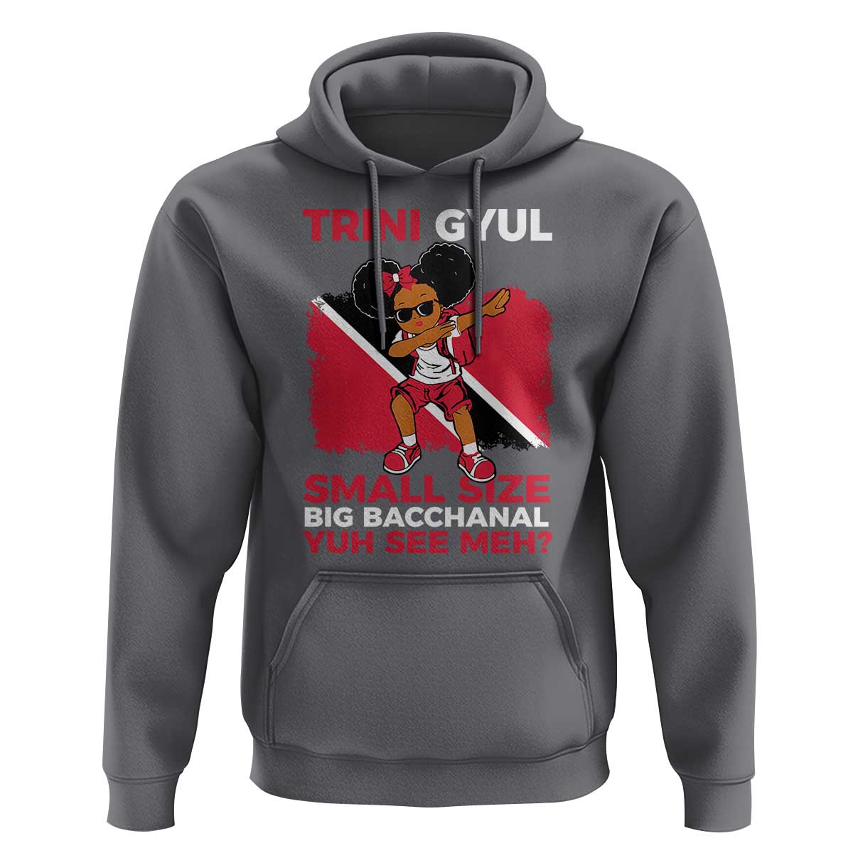 Trini Gyul Hoodie Funny Trinidadian Girl Afro Island Girls Caribbean - Wonder Print Shop