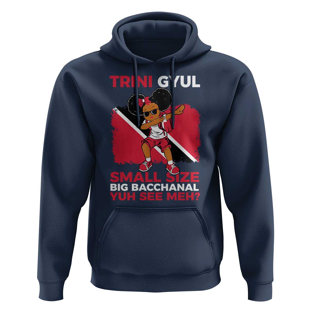 Trini Gyul Hoodie Funny Trinidadian Girl Afro Island Girls Caribbean - Wonder Print Shop