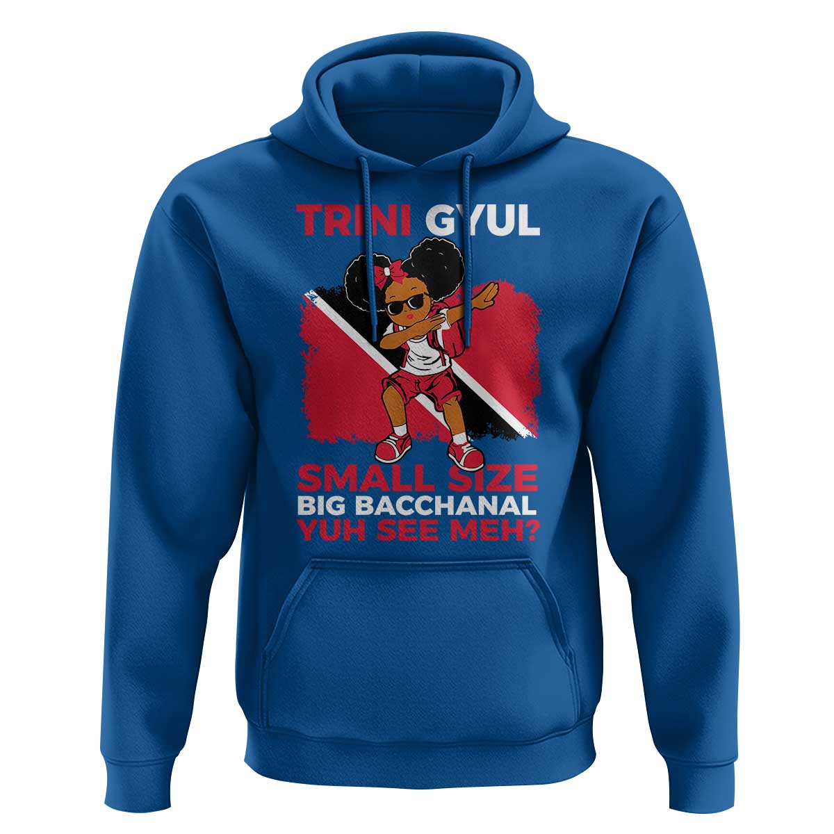 Trini Gyul Hoodie Funny Trinidadian Girl Afro Island Girls Caribbean - Wonder Print Shop
