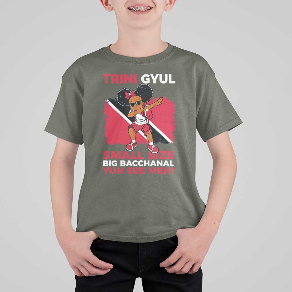 Trini Gyul T Shirt For Kid Funny Trinidadian Girl Afro Island Girls Caribbean - Wonder Print Shop