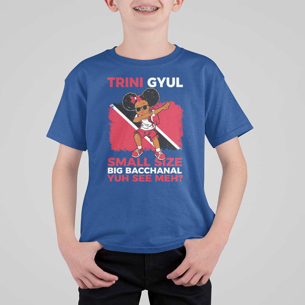 Trini Gyul T Shirt For Kid Funny Trinidadian Girl Afro Island Girls Caribbean - Wonder Print Shop