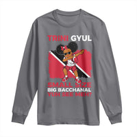Trini Gyul Long Sleeve Shirt Funny Trinidadian Girl Afro Island Girls Caribbean - Wonder Print Shop