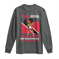 Trini Gyul Long Sleeve Shirt Funny Trinidadian Girl Afro Island Girls Caribbean - Wonder Print Shop