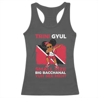 Trini Gyul Racerback Tank Top Funny Trinidadian Girl Afro Island Girls Caribbean - Wonder Print Shop