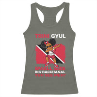 Trini Gyul Racerback Tank Top Funny Trinidadian Girl Afro Island Girls Caribbean - Wonder Print Shop