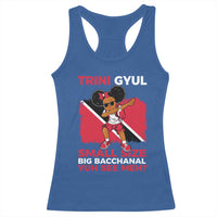 Trini Gyul Racerback Tank Top Funny Trinidadian Girl Afro Island Girls Caribbean - Wonder Print Shop