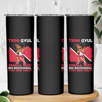 Trini Gyul Skinny Tumbler Funny Trinidadian Girl Afro Island Girls Caribbean - Wonder Print Shop