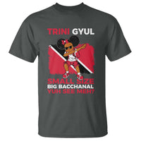 Trini Gyul T Shirt Funny Trinidadian Girl Afro Island Girls Caribbean - Wonder Print Shop