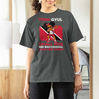 Trini Gyul T Shirt For Women Funny Trinidadian Girl Afro Island Girls Caribbean - Wonder Print Shop
