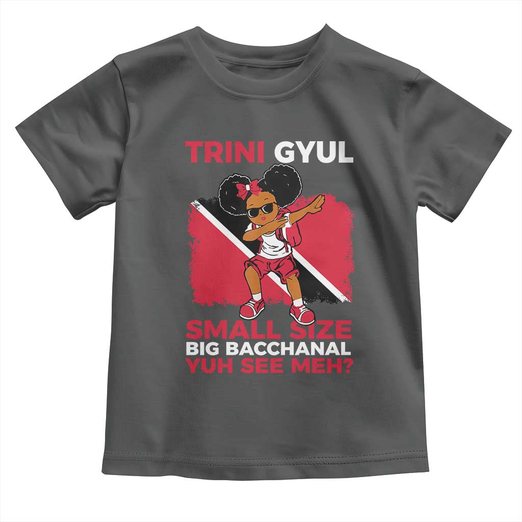 Trini Gyul Toddler T Shirt Funny Trinidadian Girl Afro Island Girls Caribbean - Wonder Print Shop