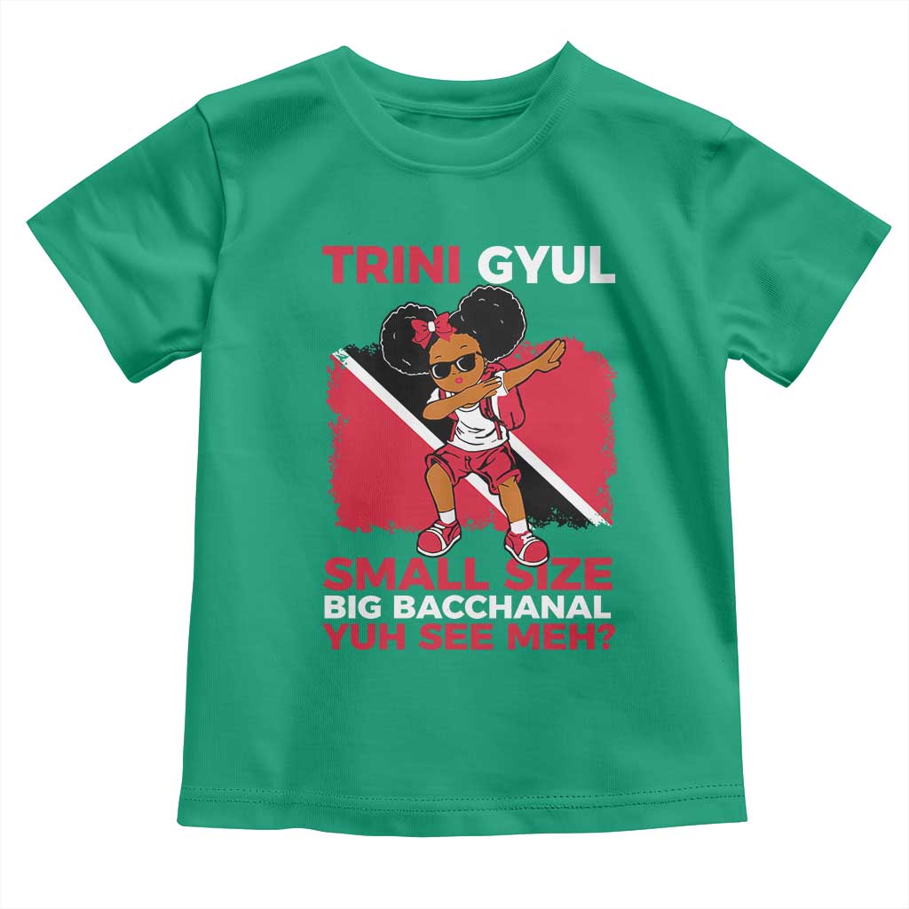 Trini Gyul Toddler T Shirt Funny Trinidadian Girl Afro Island Girls Caribbean - Wonder Print Shop