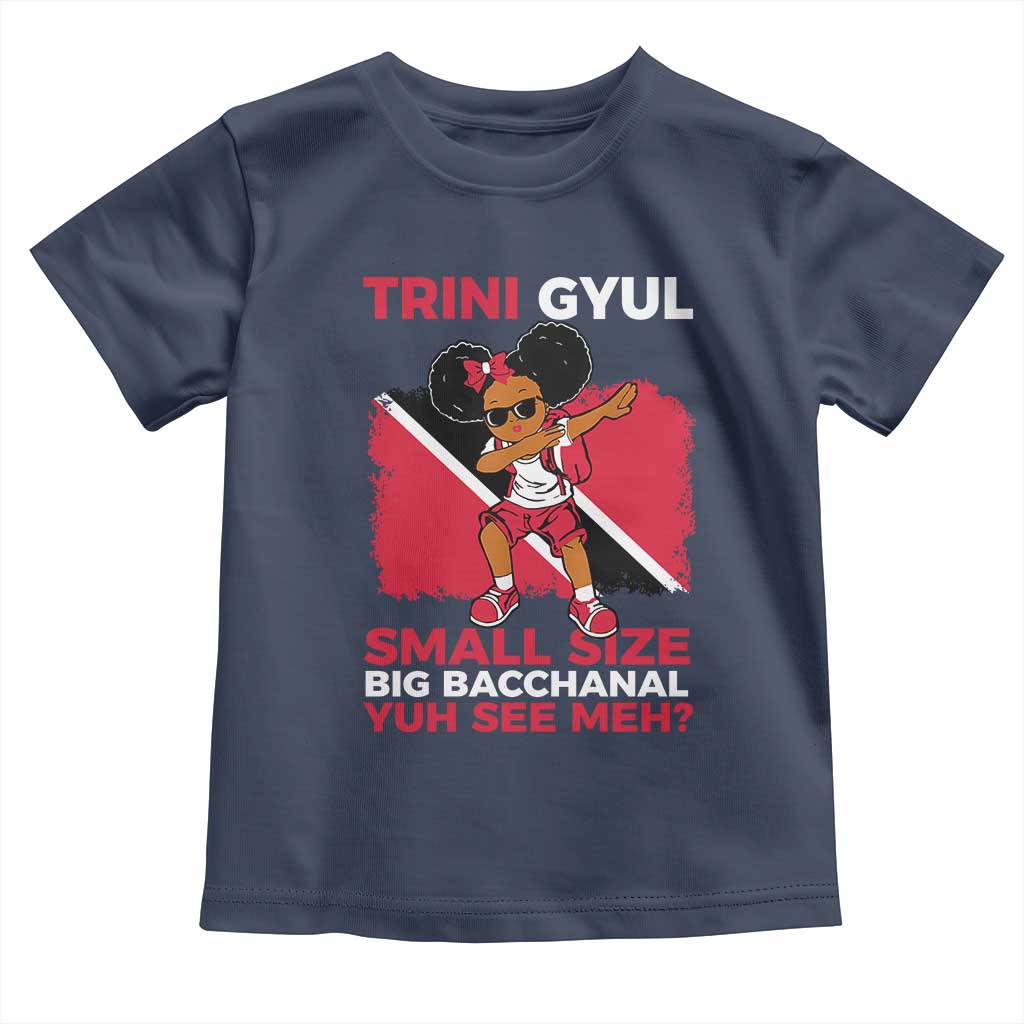 Trini Gyul Toddler T Shirt Funny Trinidadian Girl Afro Island Girls Caribbean - Wonder Print Shop
