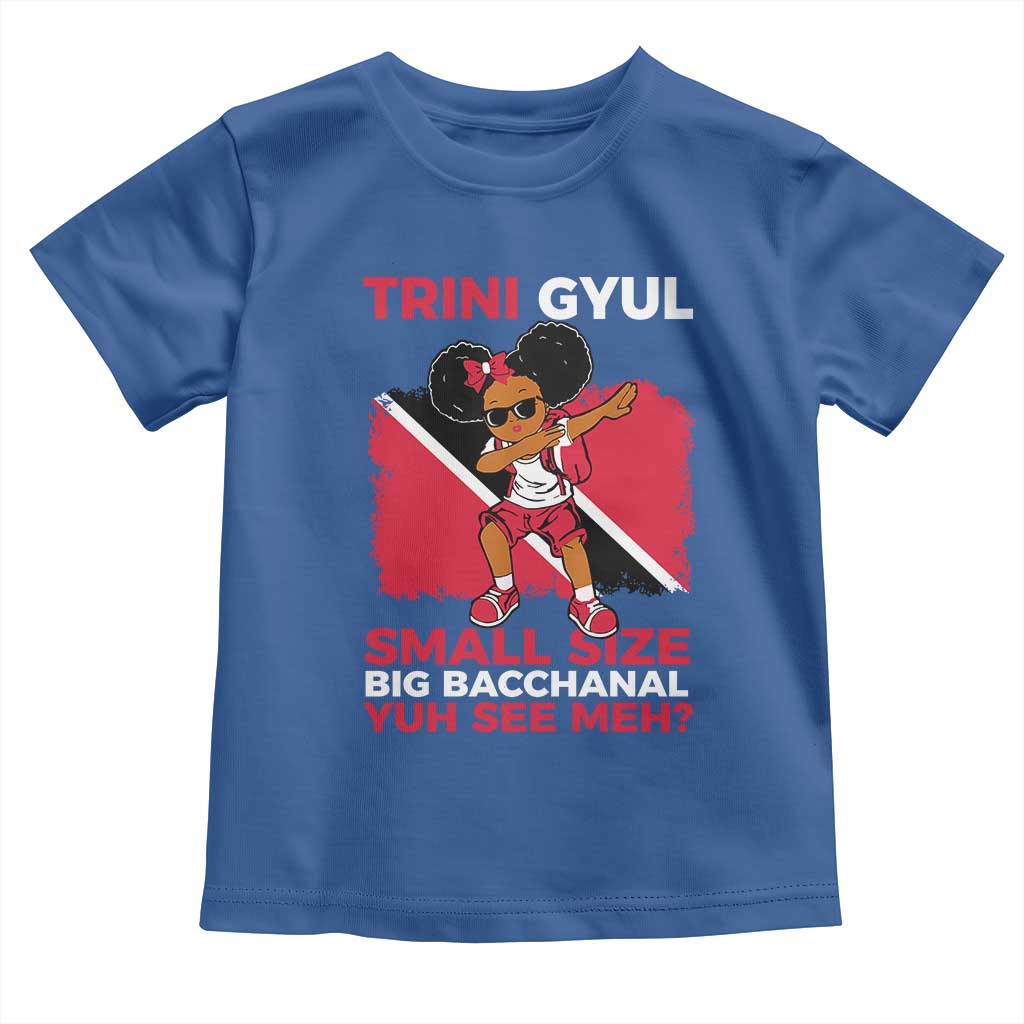 Trini Gyul Toddler T Shirt Funny Trinidadian Girl Afro Island Girls Caribbean - Wonder Print Shop