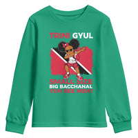 Trini Gyul Youth Sweatshirt Funny Trinidadian Girl Afro Island Girls Caribbean - Wonder Print Shop