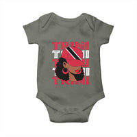 Proud Trini Afro Black Woman Baby Onesie Trinidad and Tobago Flag Pride - Wonder Print Shop