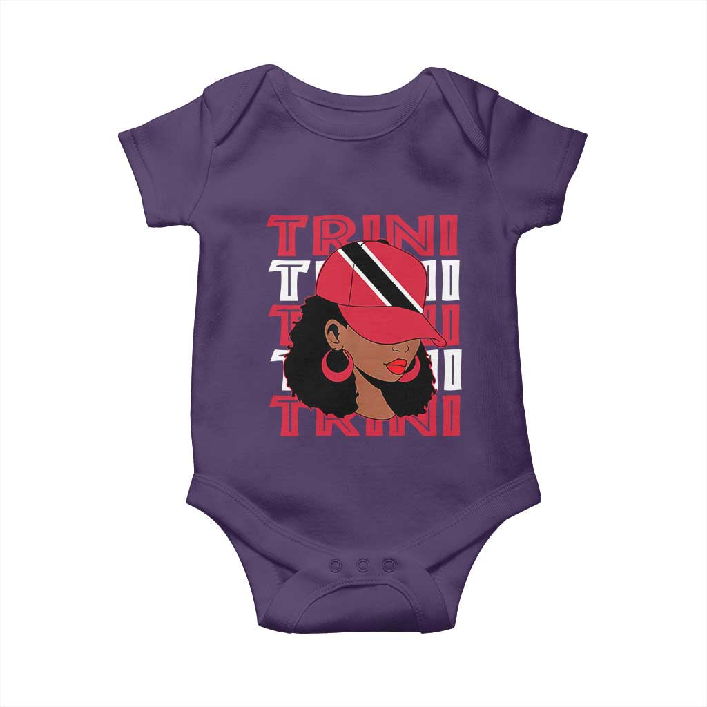 Proud Trini Afro Black Woman Baby Onesie Trinidad and Tobago Flag Pride - Wonder Print Shop