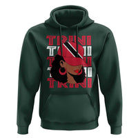 Proud Trini Afro Black Woman Hoodie Trinidad and Tobago Flag Pride - Wonder Print Shop
