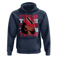 Proud Trini Afro Black Woman Hoodie Trinidad and Tobago Flag Pride - Wonder Print Shop