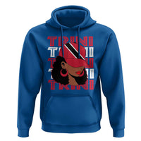 Proud Trini Afro Black Woman Hoodie Trinidad and Tobago Flag Pride - Wonder Print Shop