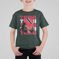 Proud Trini Afro Black Woman T Shirt For Kid Trinidad and Tobago Flag Pride - Wonder Print Shop