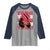Proud Trini Afro Black Woman Raglan Shirt Trinidad and Tobago Flag Pride - Wonder Print Shop