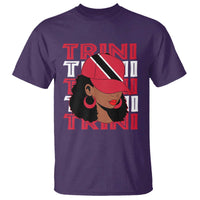Proud Trini Afro Black Woman T Shirt Trinidad and Tobago Flag Pride - Wonder Print Shop