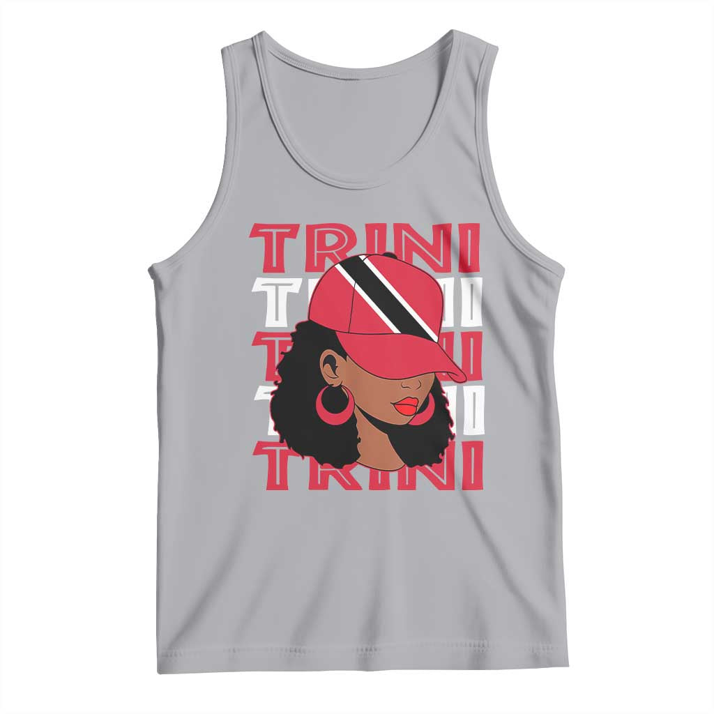 Proud Trini Afro Black Woman Tank Top Trinidad and Tobago Flag Pride - Wonder Print Shop