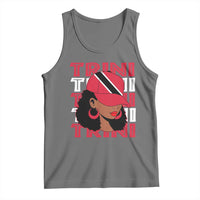 Proud Trini Afro Black Woman Tank Top Trinidad and Tobago Flag Pride - Wonder Print Shop