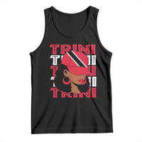 Proud Trini Afro Black Woman Tank Top Trinidad and Tobago Flag Pride - Wonder Print Shop