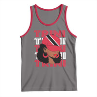 Proud Trini Afro Black Woman Tank Top Trinidad and Tobago Flag Pride - Wonder Print Shop
