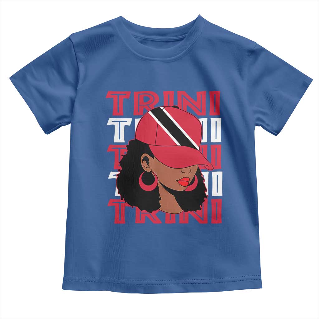 Proud Trini Afro Black Woman Toddler T Shirt Trinidad and Tobago Flag Pride - Wonder Print Shop