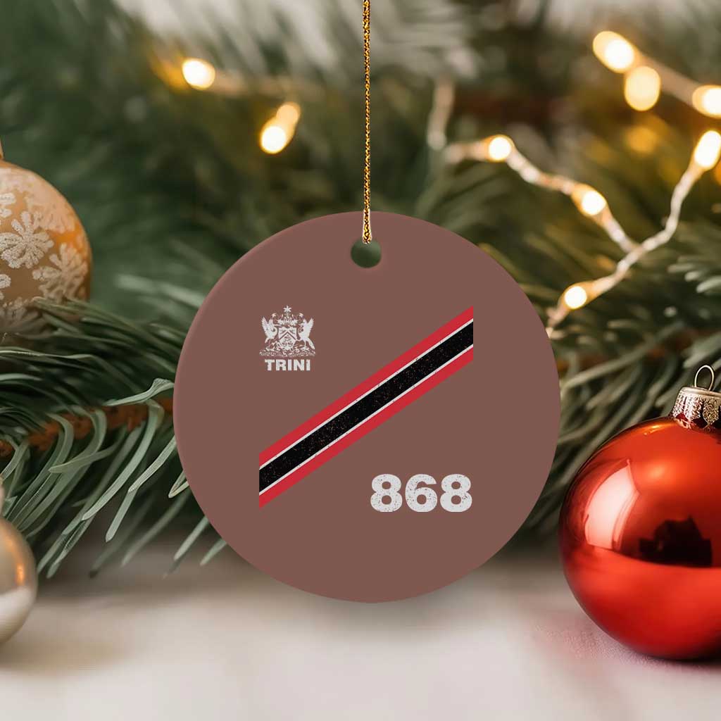 Trinidad and Tobago Flag Ceramic Ornament 868 Trini Soccer Fan - Wonder Print Shop