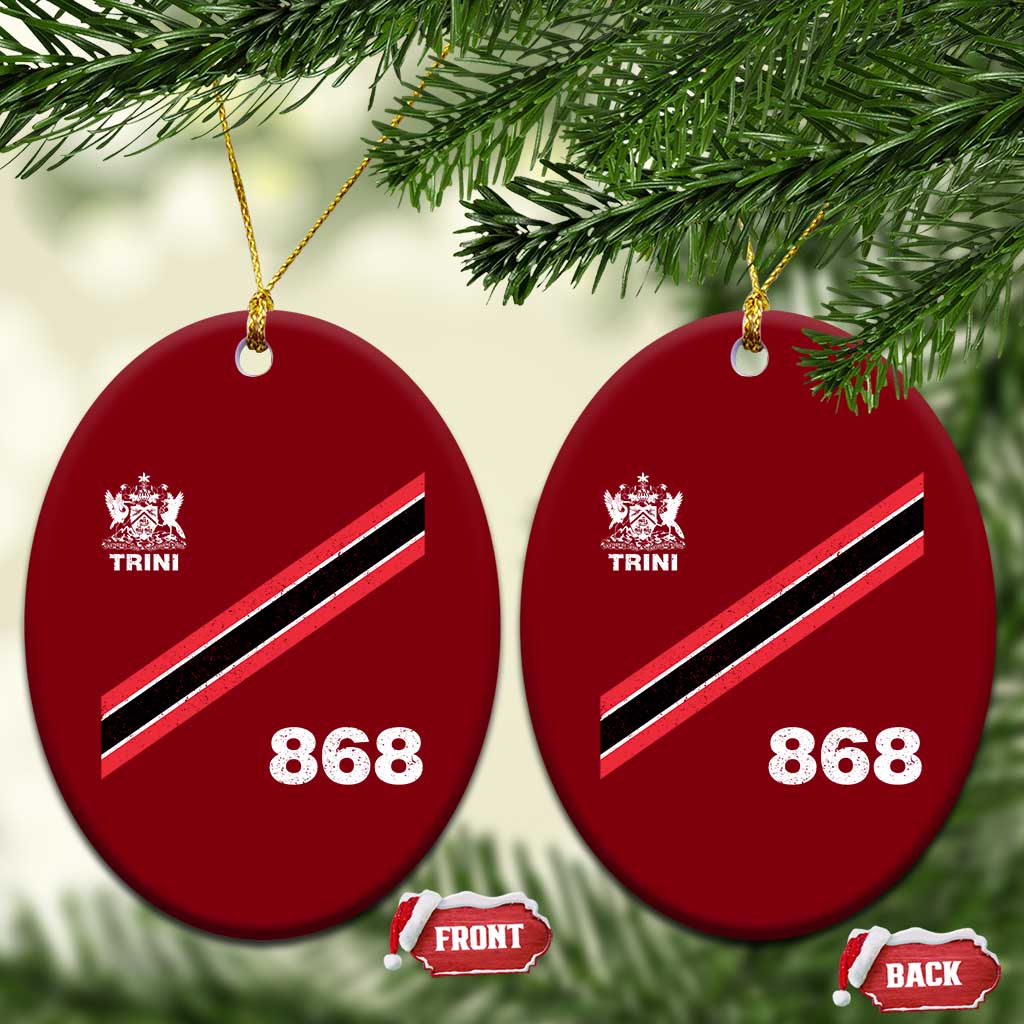 Trinidad and Tobago Flag Ceramic Ornament 868 Trini Soccer Fan - Wonder Print Shop