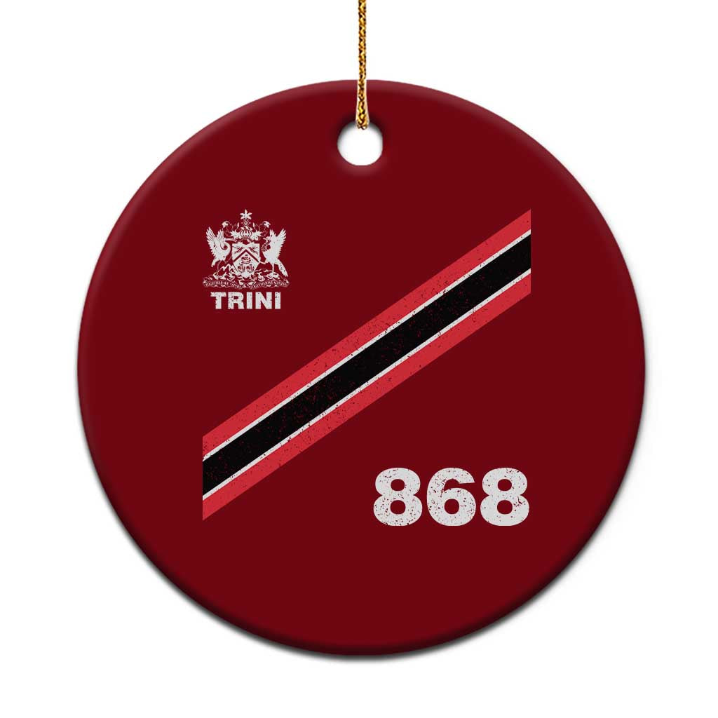 Trinidad and Tobago Flag Ceramic Ornament 868 Trini Soccer Fan - Wonder Print Shop
