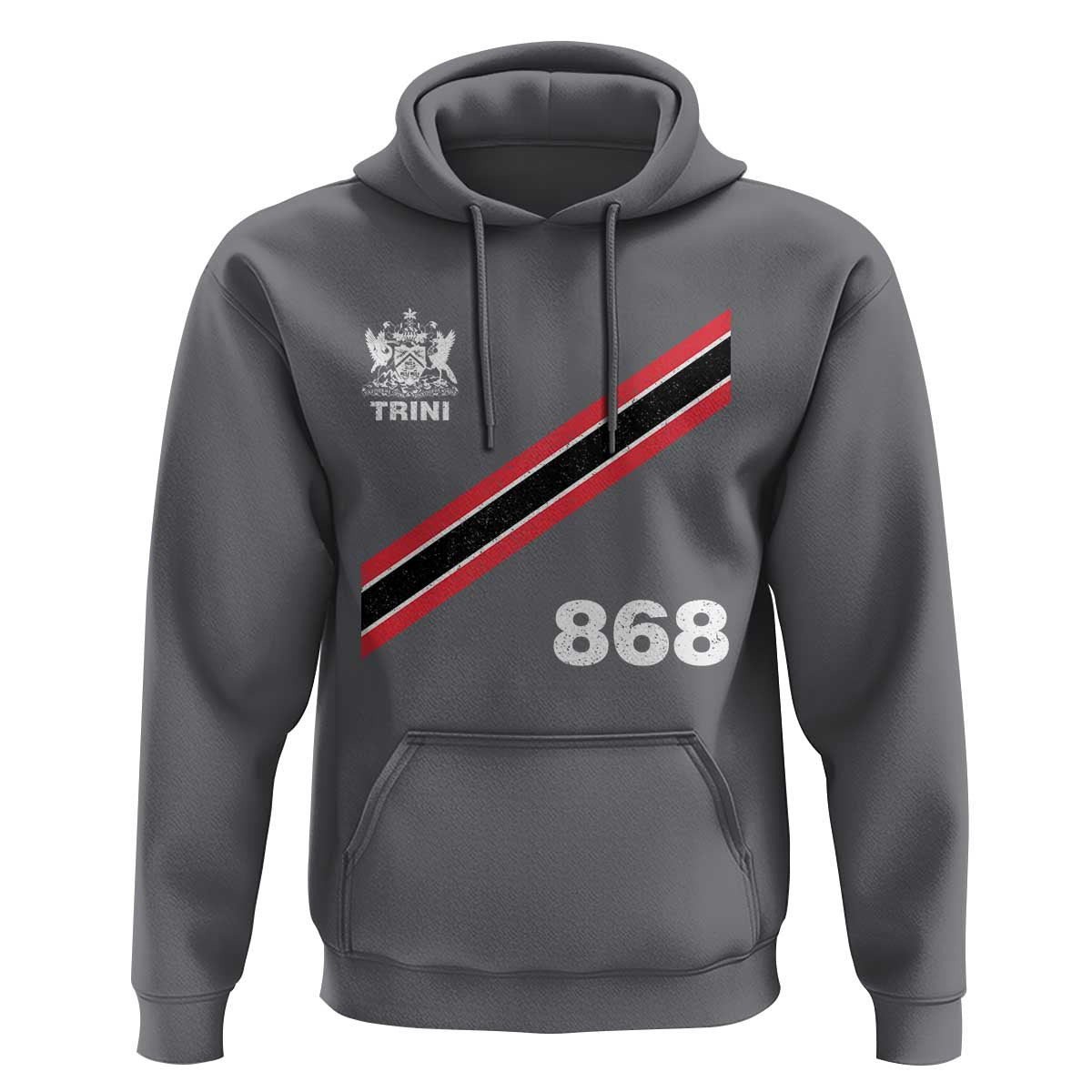 Trinidad and Tobago Flag Hoodie 868 Trini Soccer Fan - Wonder Print Shop