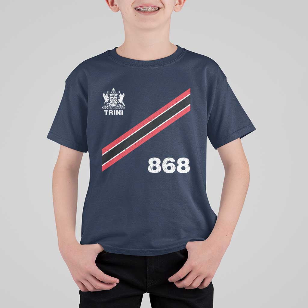 Trinidad and Tobago Flag T Shirt For Kid 868 Trini Soccer Fan - Wonder Print Shop