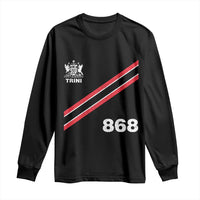 Trinidad and Tobago Flag Long Sleeve Shirt 868 Trini Soccer Fan - Wonder Print Shop