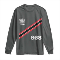 Trinidad and Tobago Flag Long Sleeve Shirt 868 Trini Soccer Fan - Wonder Print Shop