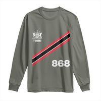 Trinidad and Tobago Flag Long Sleeve Shirt 868 Trini Soccer Fan - Wonder Print Shop