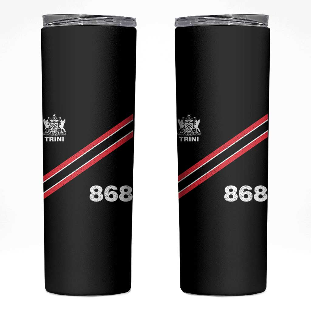 Trinidad and Tobago Flag Skinny Tumbler 868 Trini Soccer Fan - Wonder Print Shop