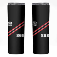 Trinidad and Tobago Flag Skinny Tumbler 868 Trini Soccer Fan - Wonder Print Shop