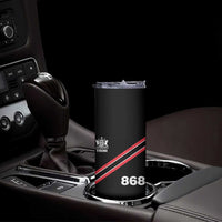 Trinidad and Tobago Flag Skinny Tumbler 868 Trini Soccer Fan - Wonder Print Shop